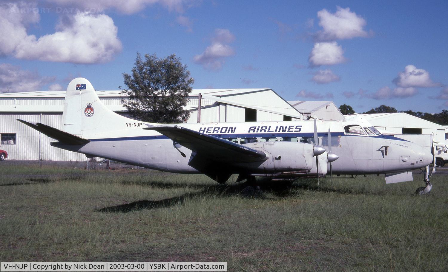VH-NJP, 1955 De Havilland DH114 Heron C/N 14072, YSBK