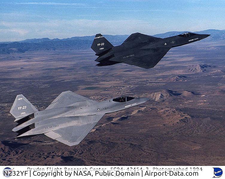 N232YF, 1990 Northrop YF-23A C/N (YF) 1002, YF-23 Black Widow II