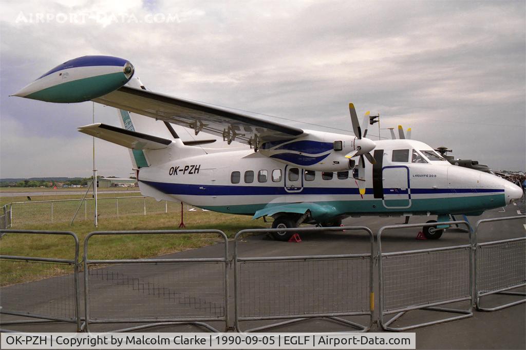 OK-PZH, Let L410 C/N 1334, Let L410 at the Farnborough Air Show.