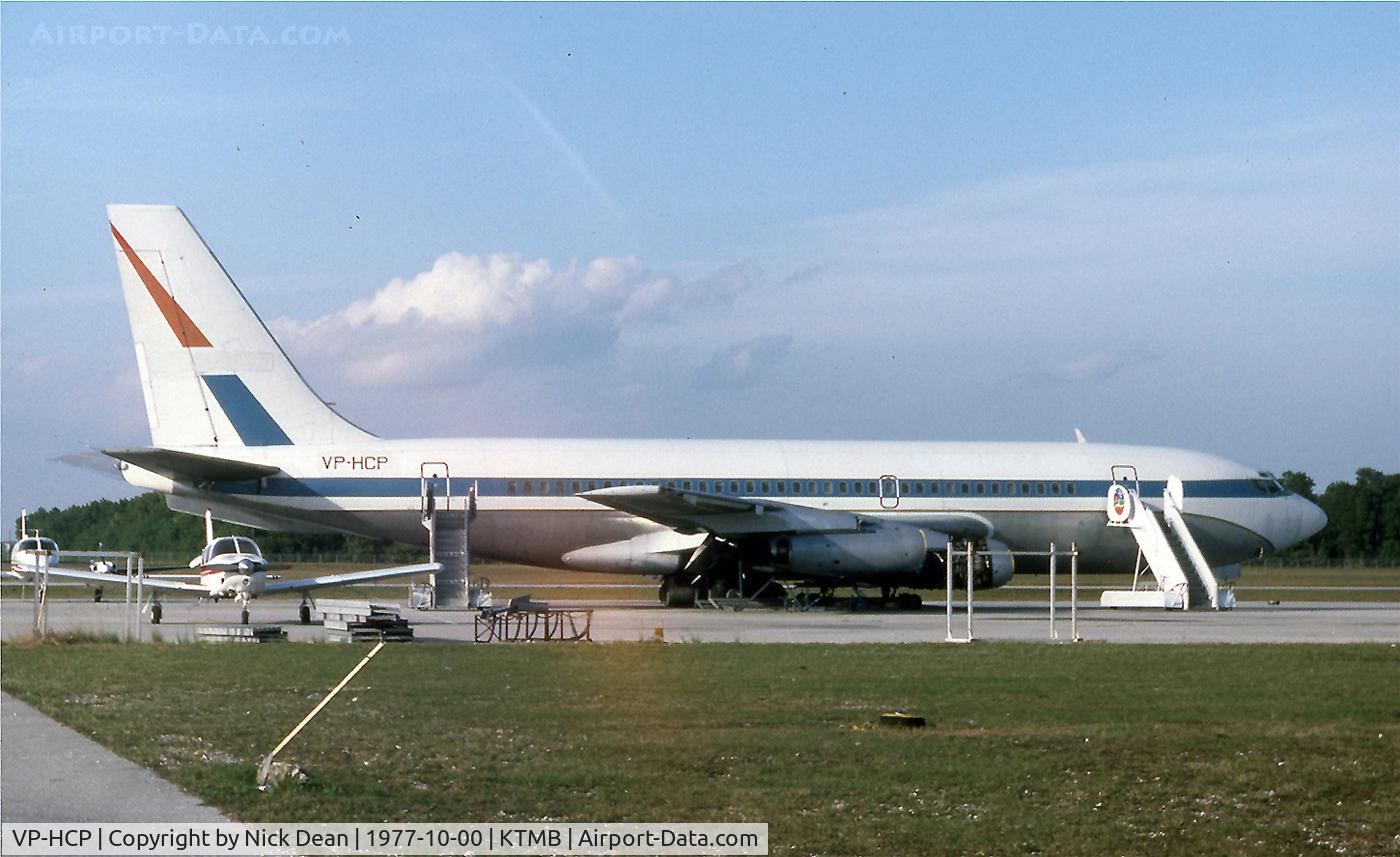 VP-HCP, 1960 Boeing 720-022 C/N 17917/148, Had a light leak with my Russian made Zenith camera back then which damaged a lot of my slides sadly