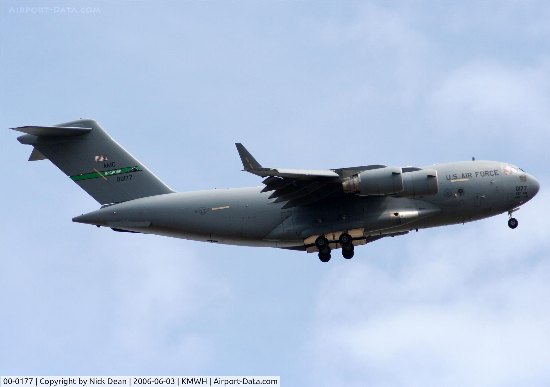 00-0177, 2000 Boeing C-17A Globemaster III C/N 50085/F084/P77, /
