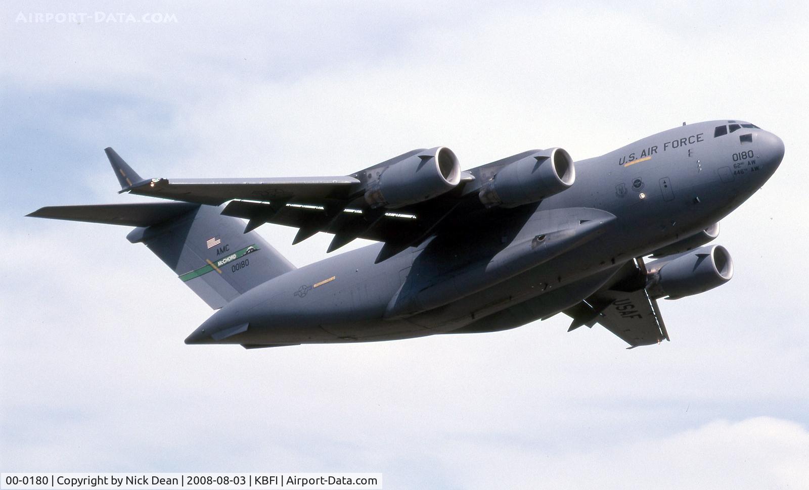 00-0180, 2000 Boeing C-17A Globemaster III C/N 50088/F087/P80, /