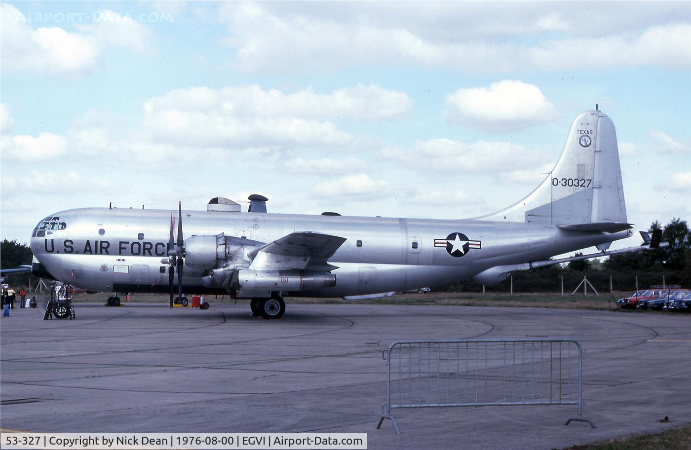 53-327, 1953 Boeing KC-97L Stratofreighter C/N 17109, Greenham Commaon AFB (Closed)