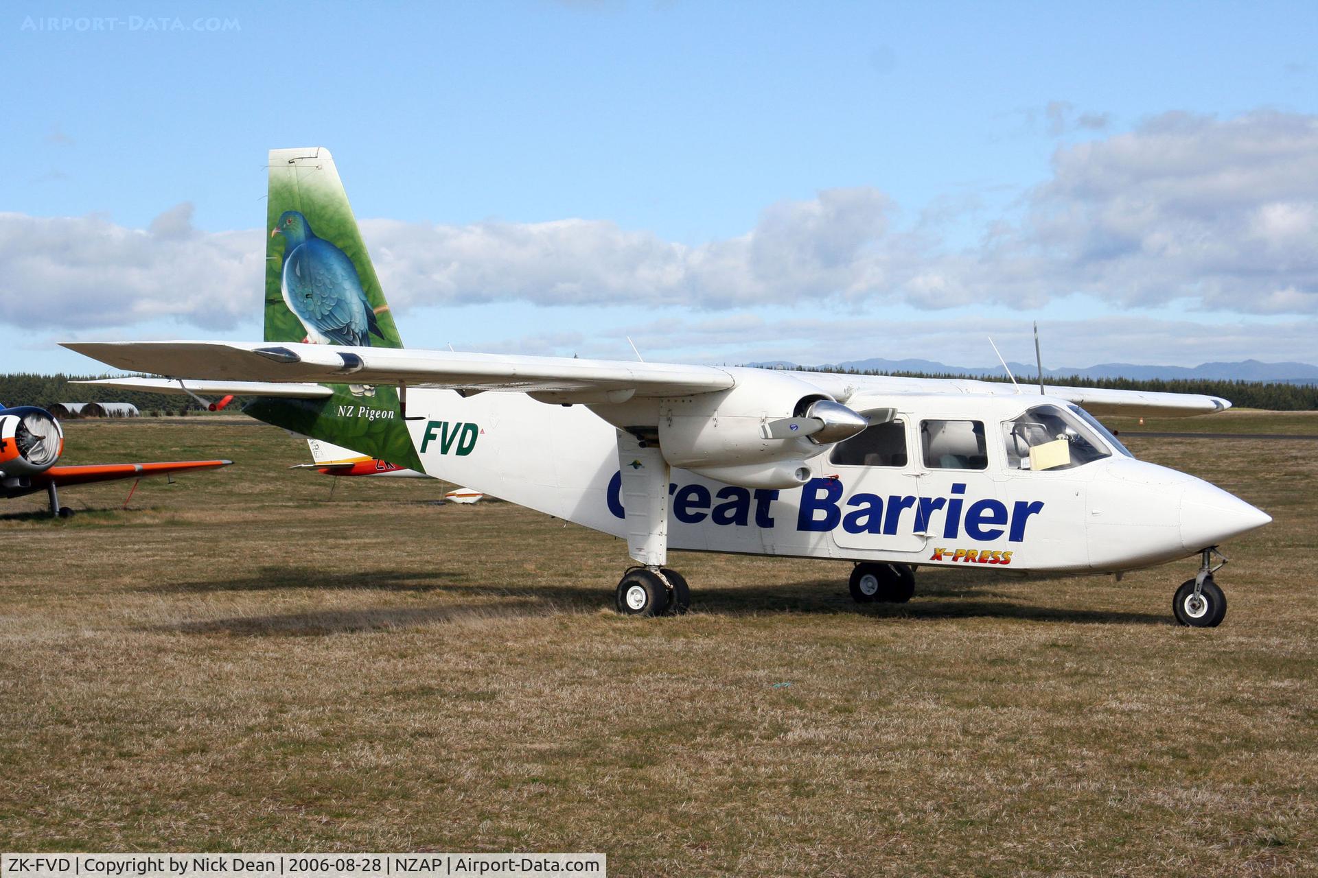ZK-FVD, 1973 Britten-Norman BN-2A-26 Islander C/N 316, .