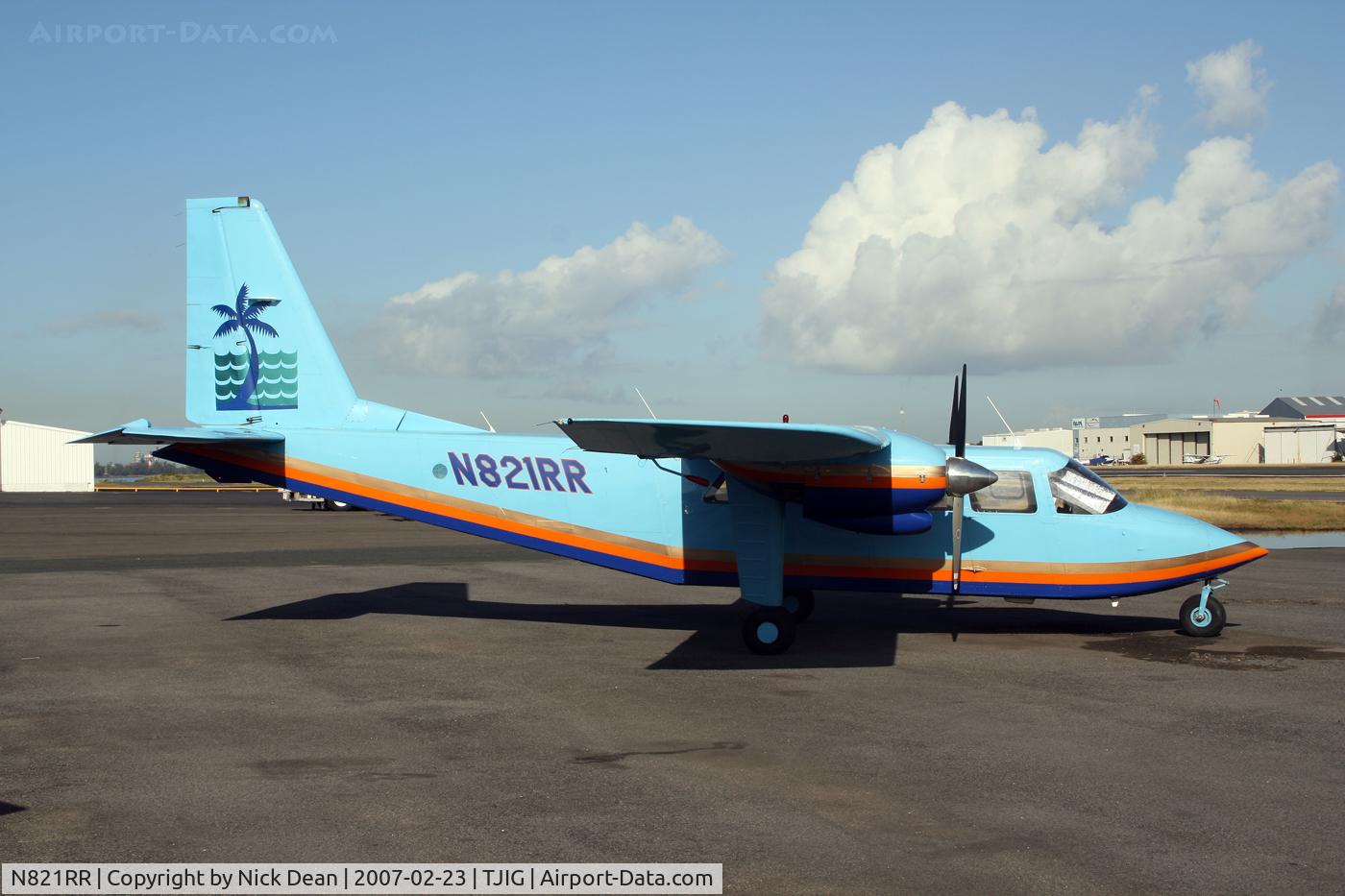N821RR, 1973 Britten-Norman BN-2A-9 Islander C/N 338, /