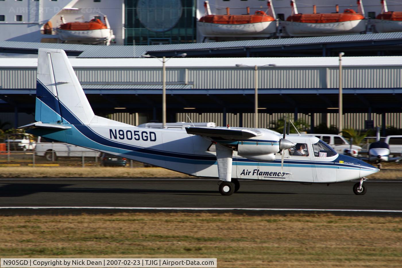 N905GD, 1973 Britten-Norman BN-2A-9 Islander C/N 339, /