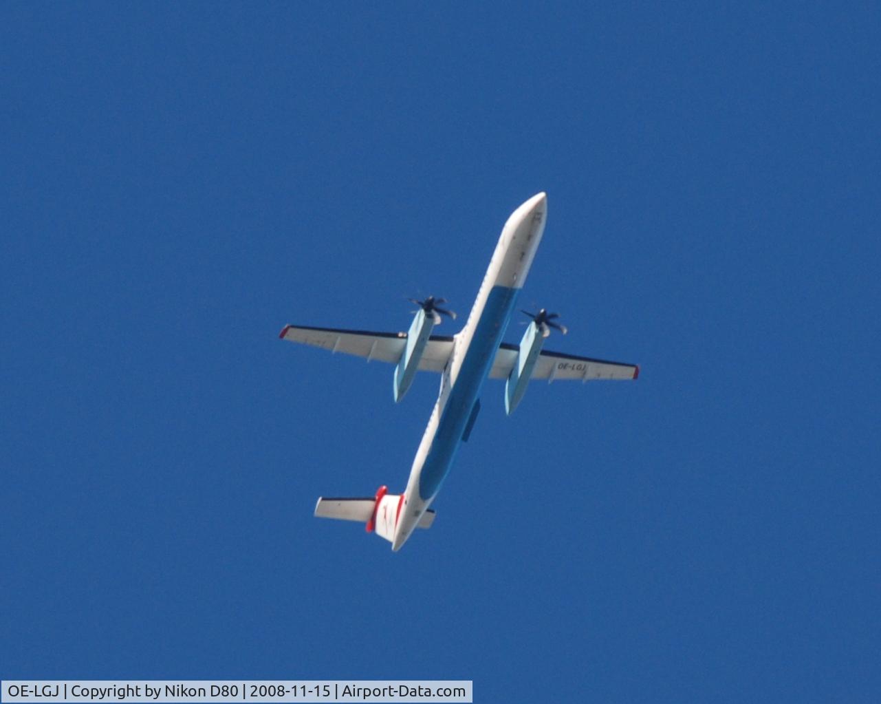 OE-LGJ, 2005 De Havilland Canada DHC-8-402Q Dash 8 C/N 4104, Over A-2203 (small village north of Vienna)