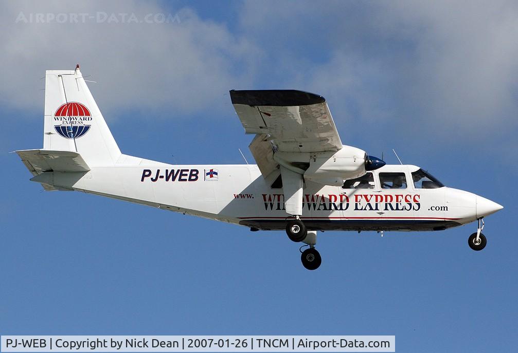 PJ-WEB, 1989 Pilatus Britten-Norman BN-2B-20 Islander C/N 2208, /