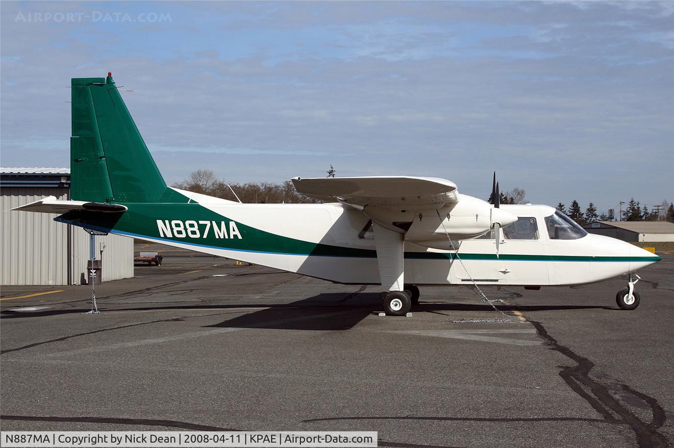 N887MA, 1989 Britten-Norman BN-2B-20 Islander C/N 2211, /