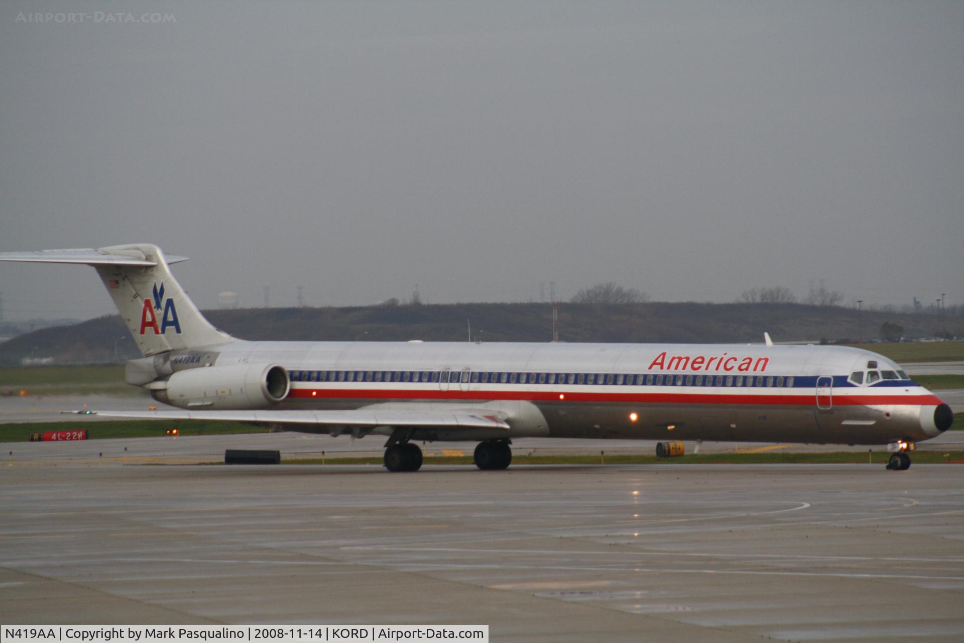 N419AA, 1986 McDonnell Douglas MD-82 (DC-9-82) C/N 49331, MD-82