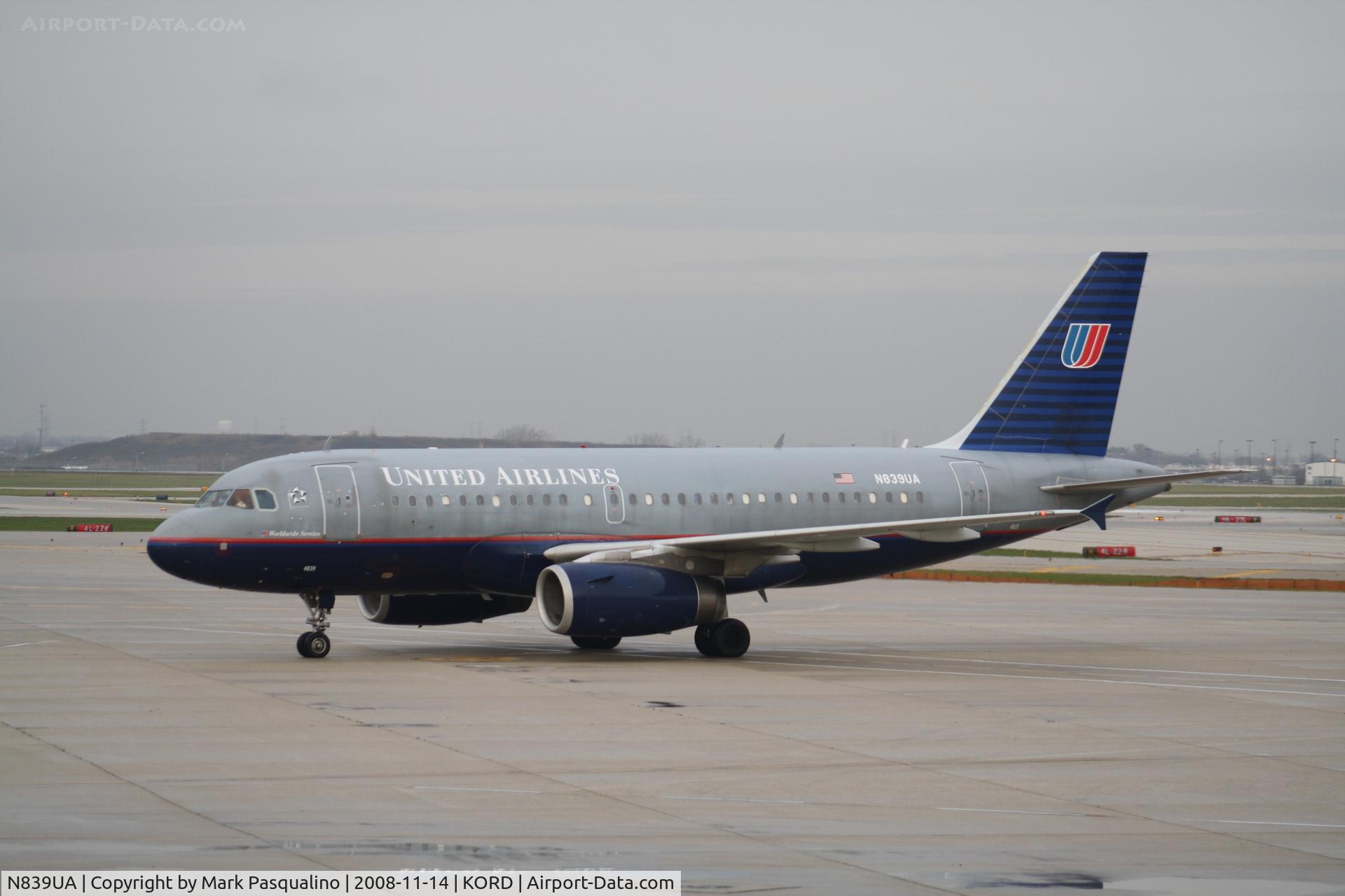 N839UA, 2001 Airbus A319-131 C/N 1507, Airbus A319