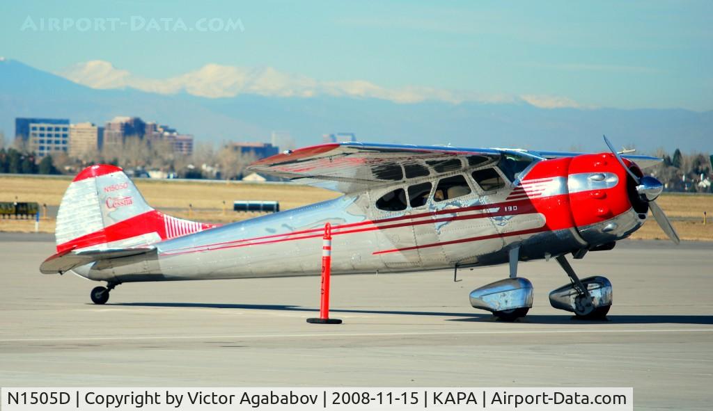 N1505D, 1951 Cessna 190 C/N 7727, At Centennial