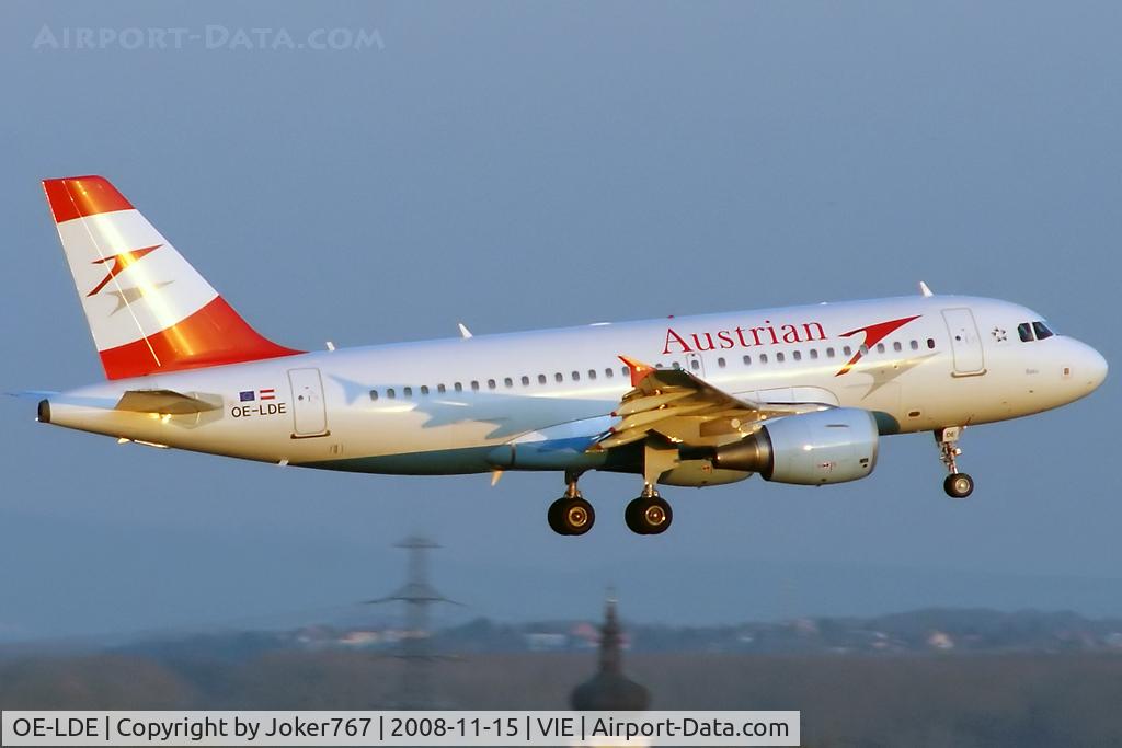 OE-LDE, 2005 Airbus A319-112 C/N 2494, Austrian Airlines Airbus A319-112