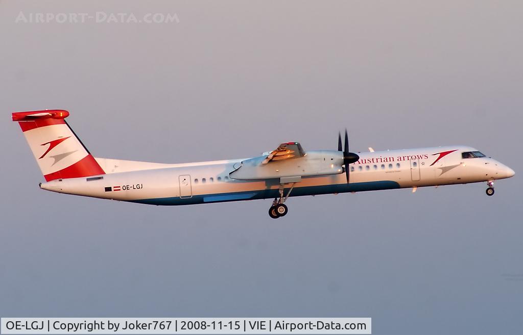 OE-LGJ, 2005 De Havilland Canada DHC-8-402Q Dash 8 C/N 4104, Austrian arrows De Havilland Canada DHC-8-401