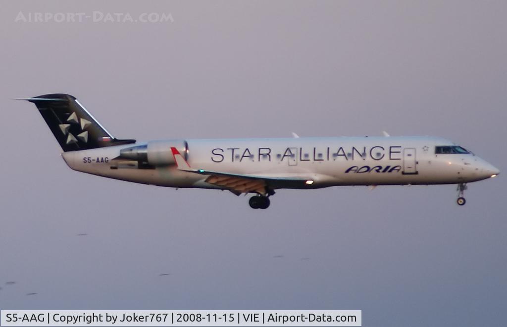S5-AAG, 2000 Canadair CRJ-200LR (CL-600-2B19) C/N 7384, Adria Airways Canadair Regional Jet CRJ200LR
