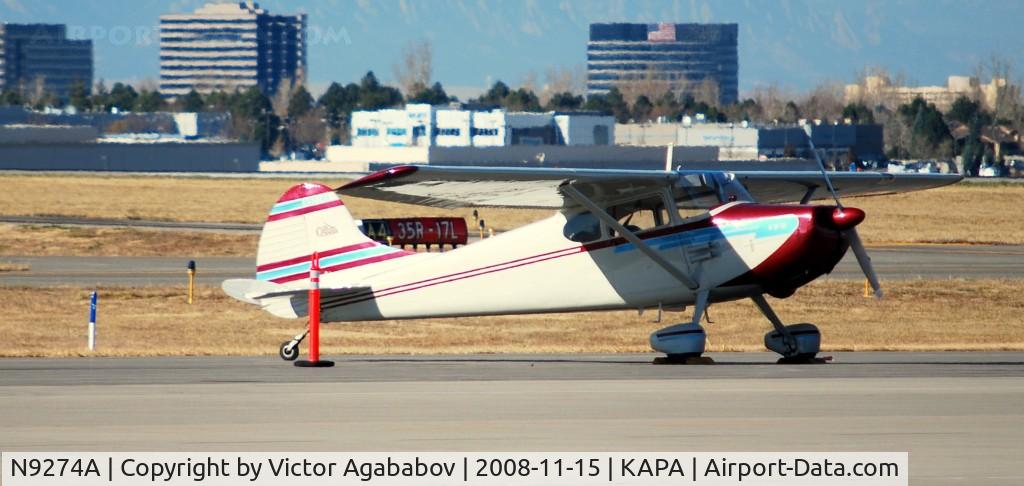 N9274A, 1949 Cessna 170A C/N 19035, At Centennial