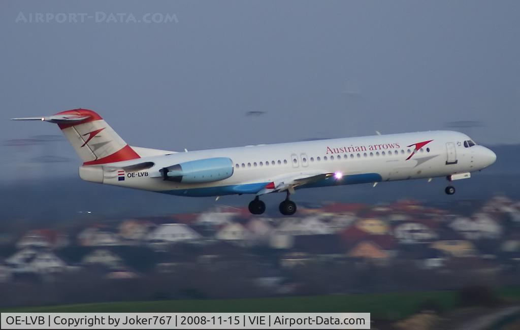 OE-LVB, 1994 Fokker 100 (F-28-0100) C/N 11502, Austrian arrows Fokker F-100