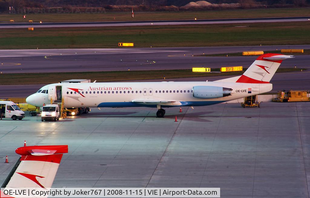 OE-LVE, 1994 Fokker 100 (F-28-0100) C/N 11499, Austrian arrows Fokker F-100