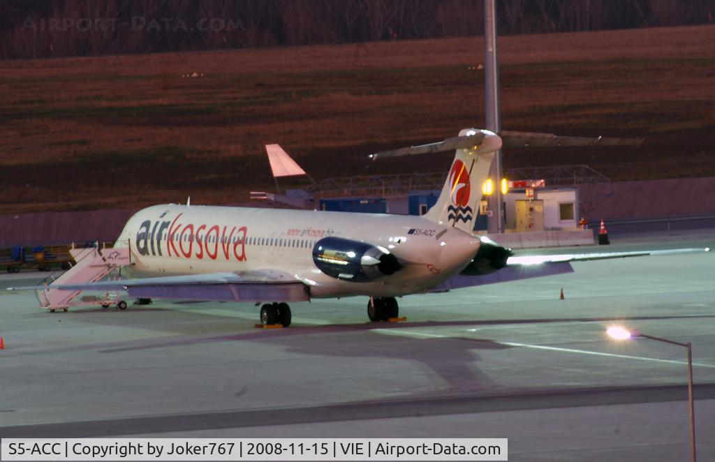 S5-ACC, 1982 McDonnell Douglas MD-82 (DC-9-82) C/N 48095, Air Kosova McDonnell Douglas MD-83