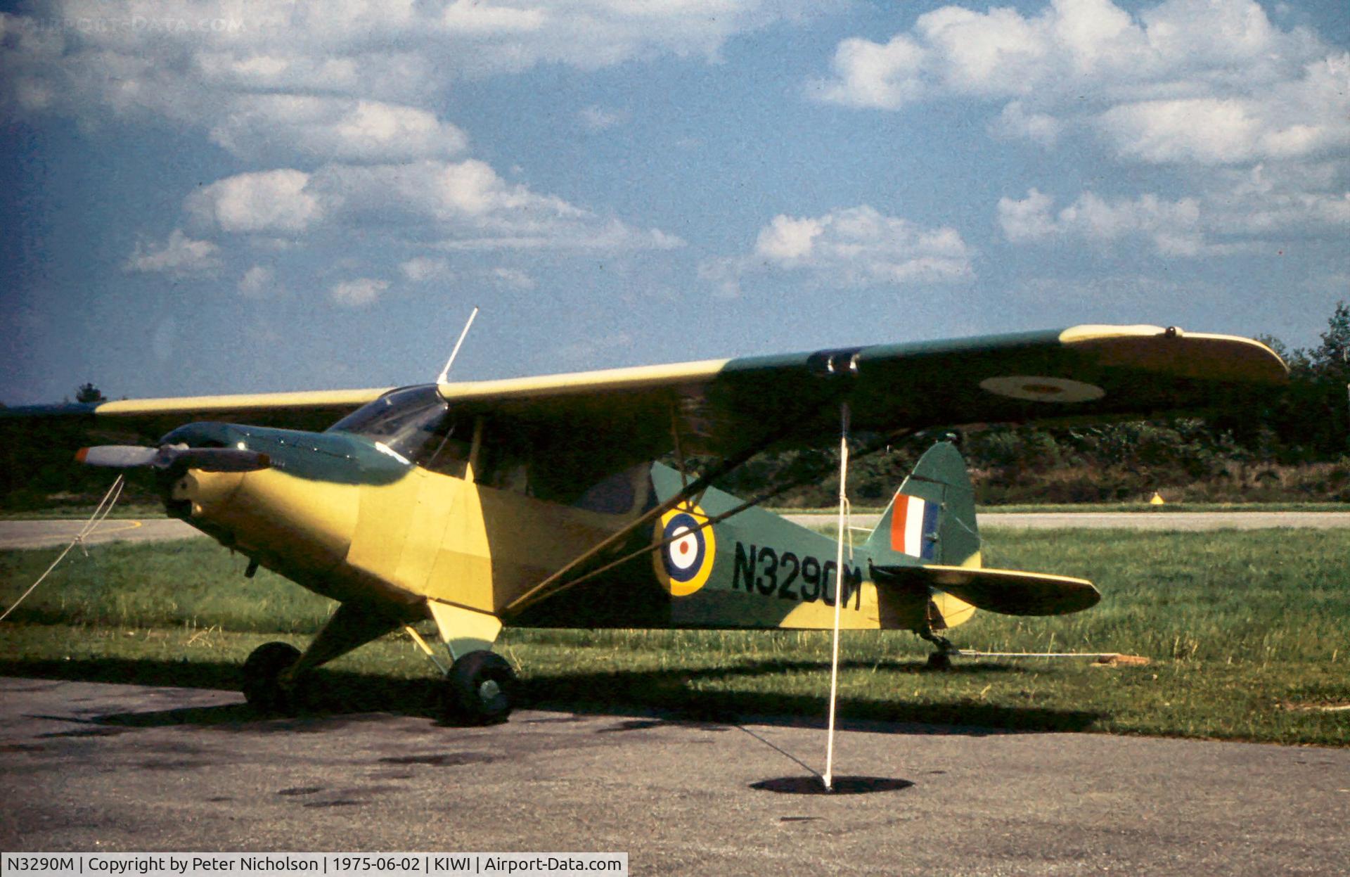 N3290M, 1947 Piper PA-12 Super Cruiser C/N 12-2151, Masquerading in RAF camouflage