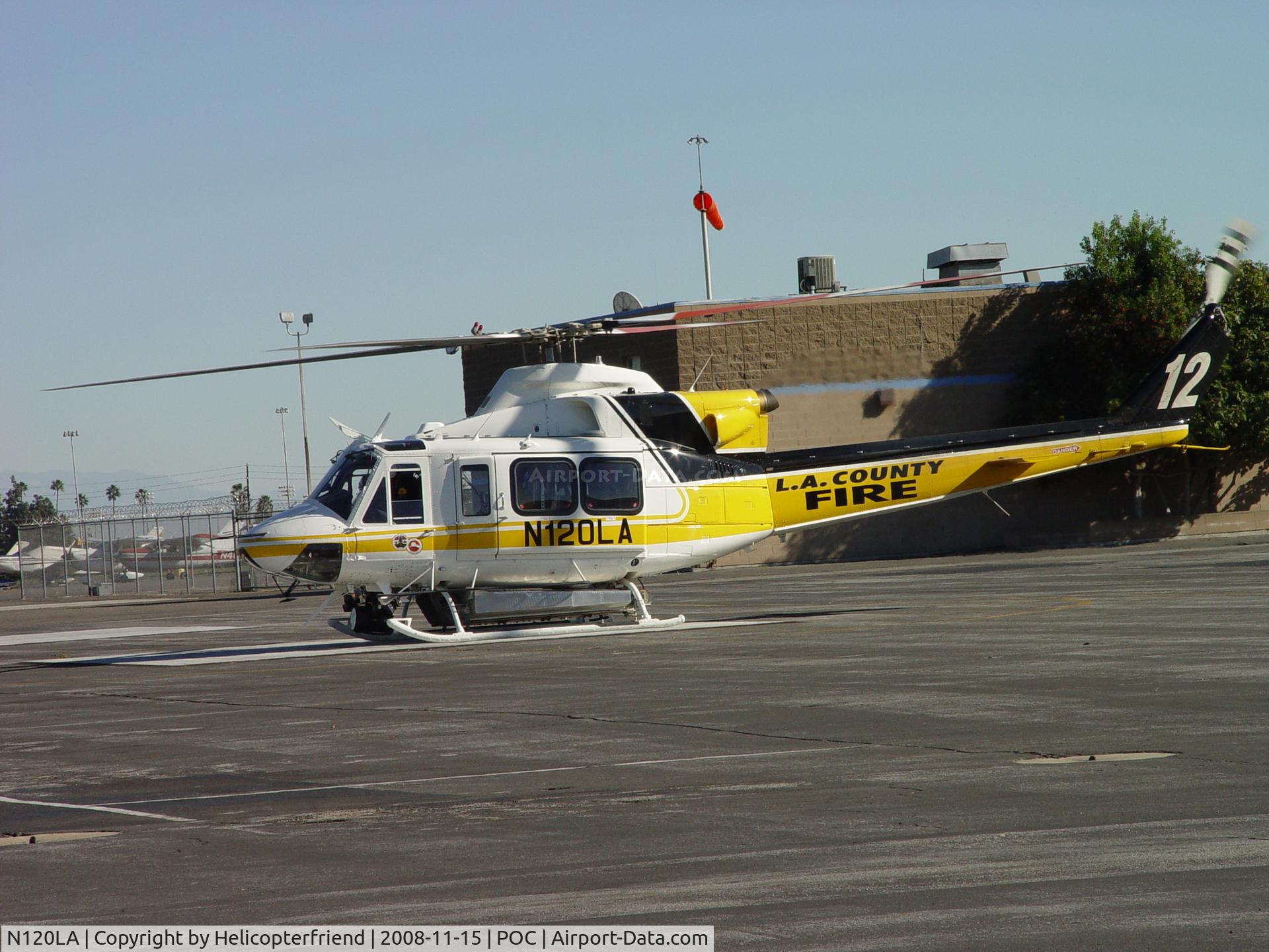 N120LA, 2007 Bell 412EP C/N 36455, Warming up for take off