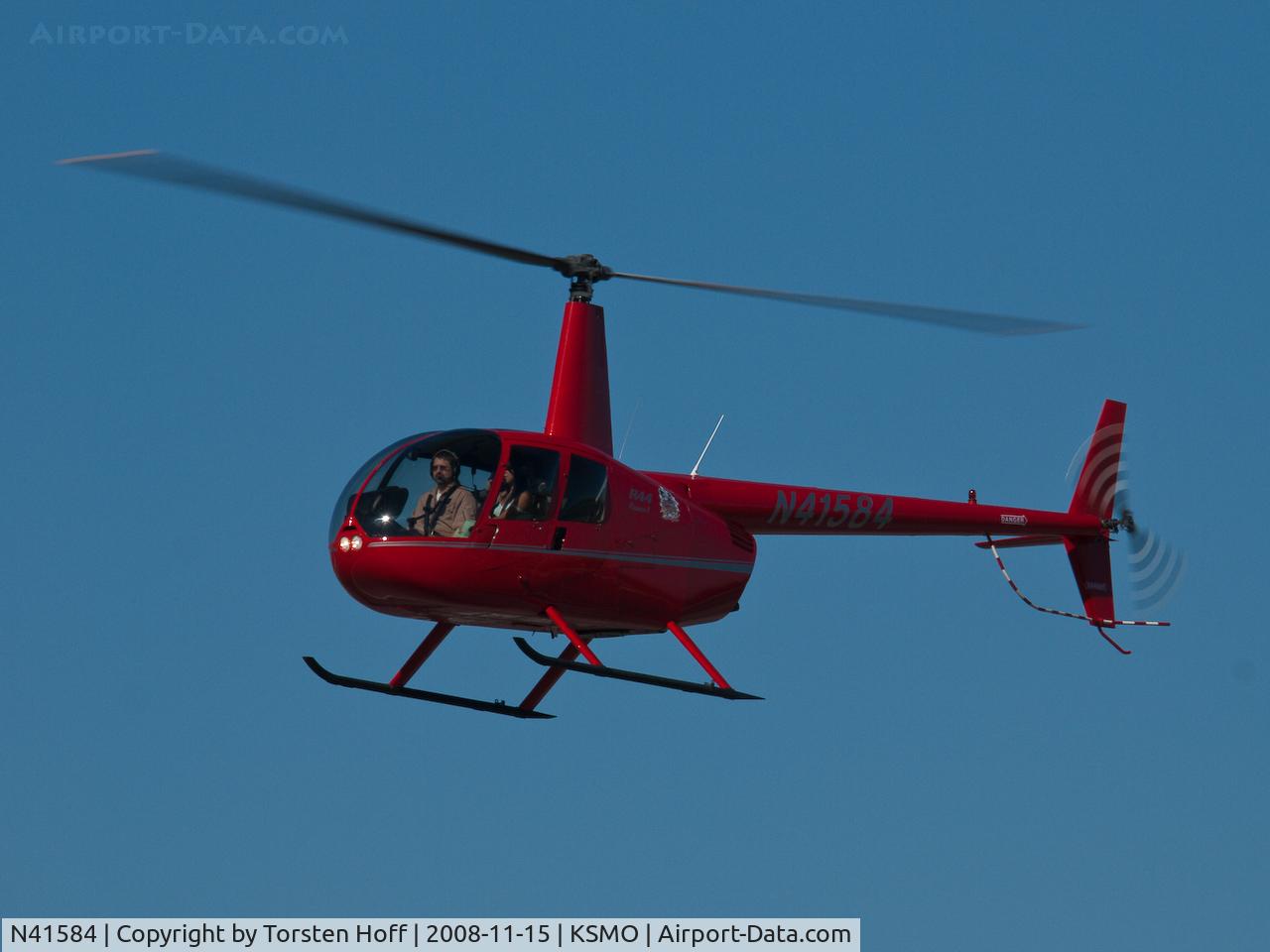 N41584, 2008 Robinson R44 C/N 1897, N41584 over Santa Monica Municipal Airport