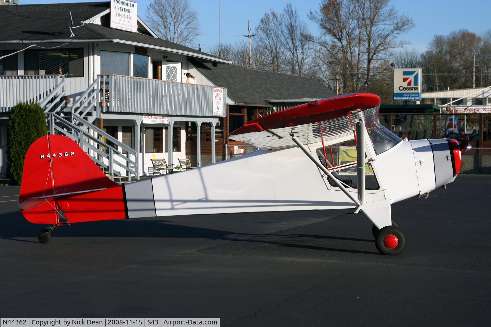 N44362, 1946 Taylorcraft BC12-D1 C/N 10162, /