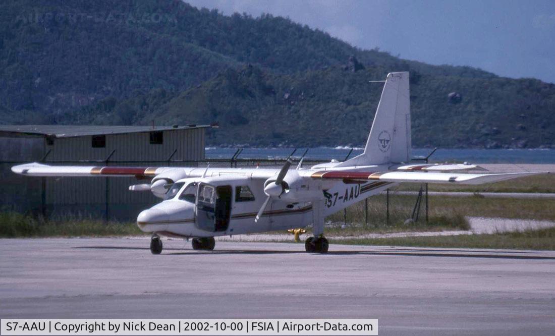 S7-AAU, 1977 Britten-Norman BN-2A-21 Islander C/N 0589G, /