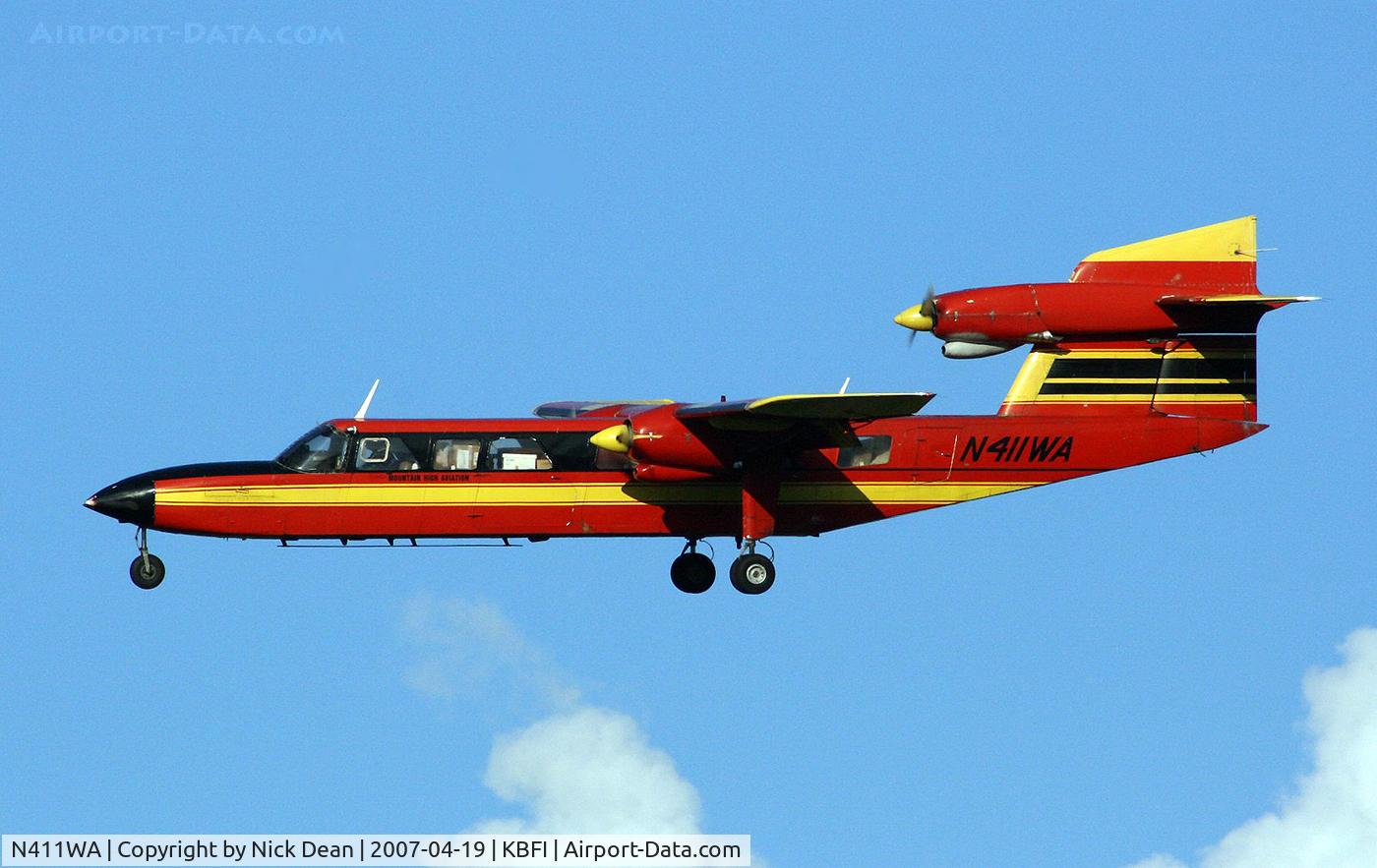 N411WA, 1976 Britten-Norman BN-2A MK.III-2 Trislander C/N 1023, /