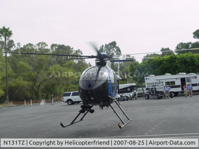 N131TZ, 2000 MD Helicopters 369FF C/N 0142FF, Landing for static display at CRPOA San Diego