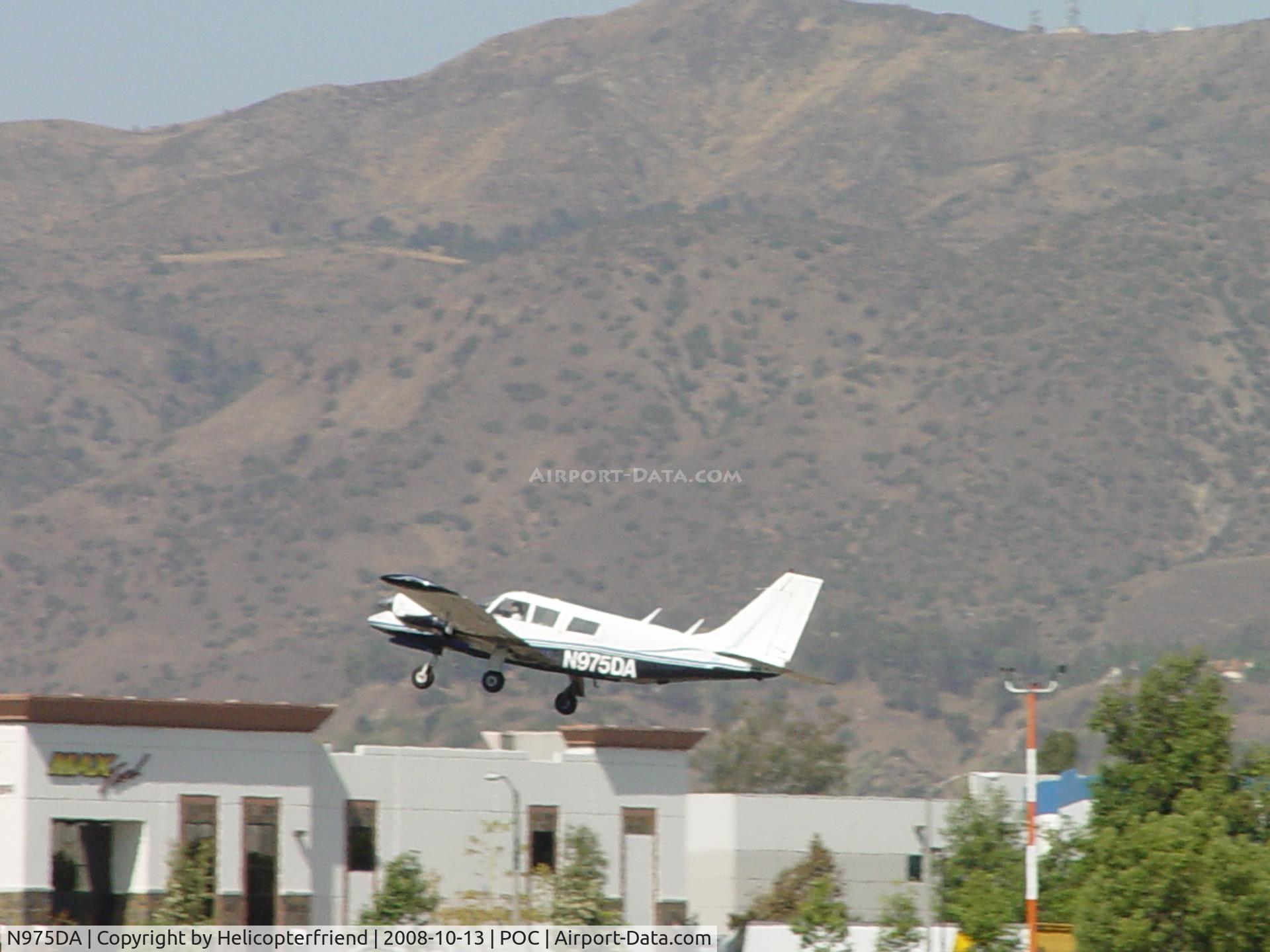 N975DA, 1972 Piper PA-34-200 C/N 34-7250216, Taking Off