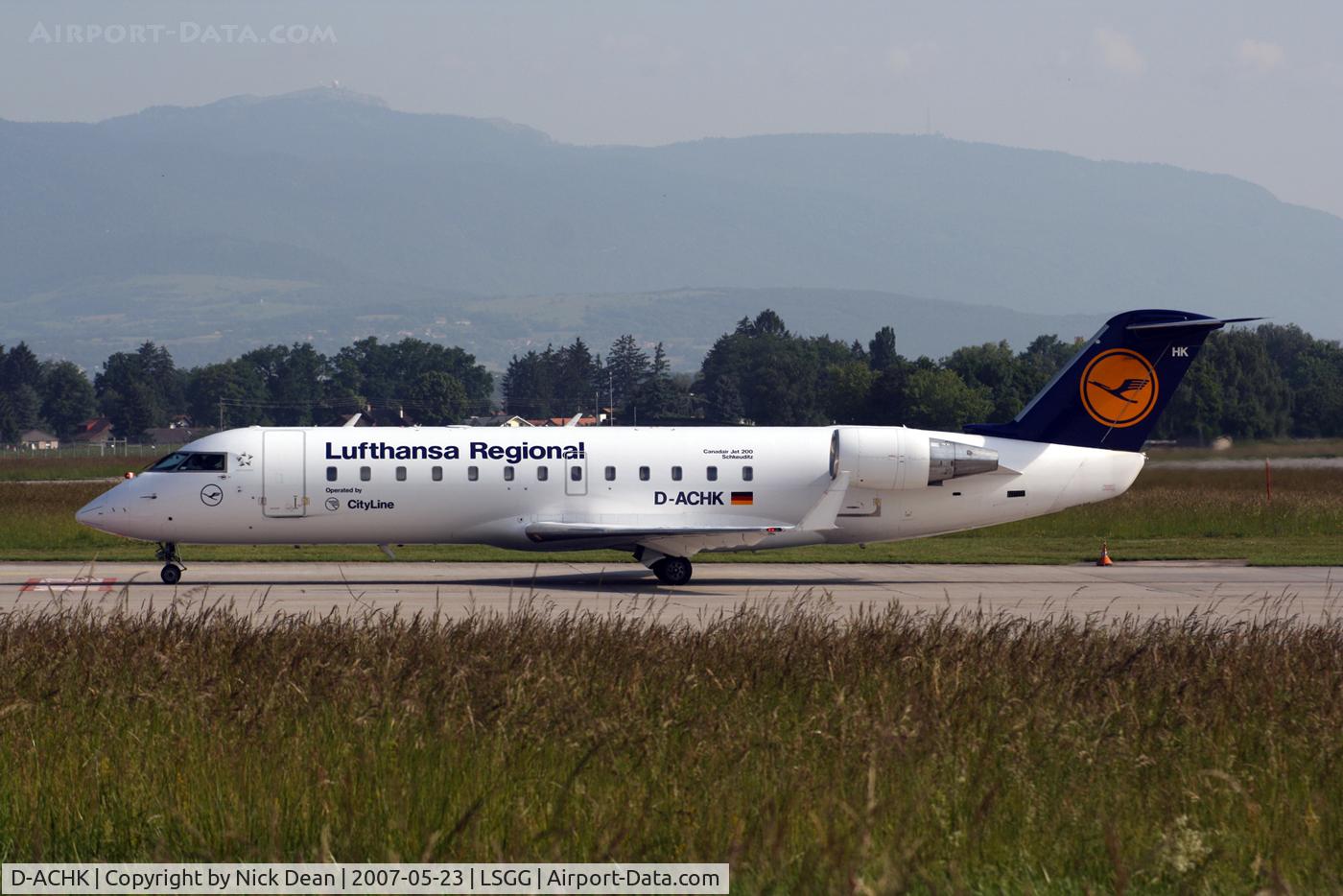 D-ACHK, 2000 Canadair CRJ-200LR (CL-600-2B19) C/N 7499, /