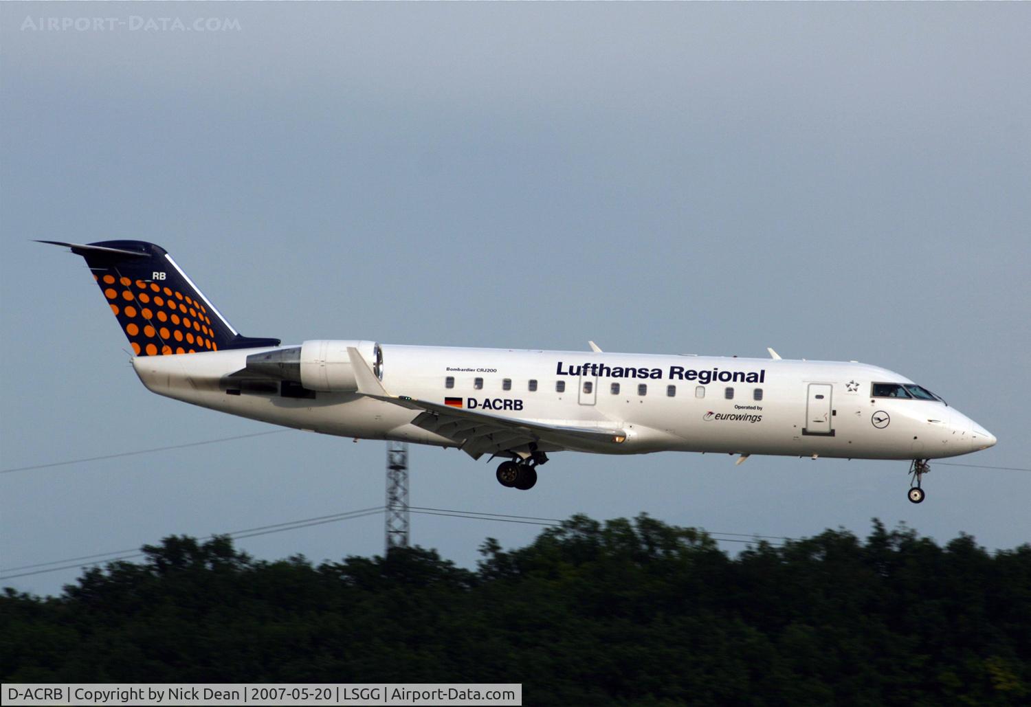 D-ACRB, 2001 Canadair CRJ-200ER (CL-600-2B19) C/N 7570, /