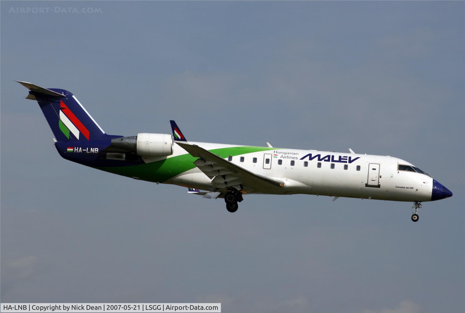 HA-LNB, 2002 Canadair CRJ-200LR (CL-600-2B19) C/N 7683, /