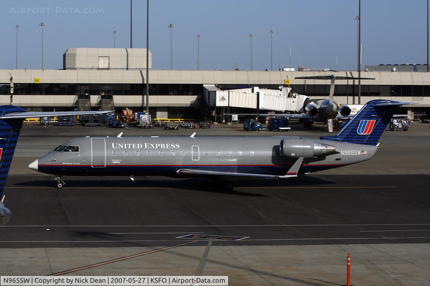 N965SW, 2003 Bombardier CRJ-200ER (CL-600-2B19) C/N 7871, /