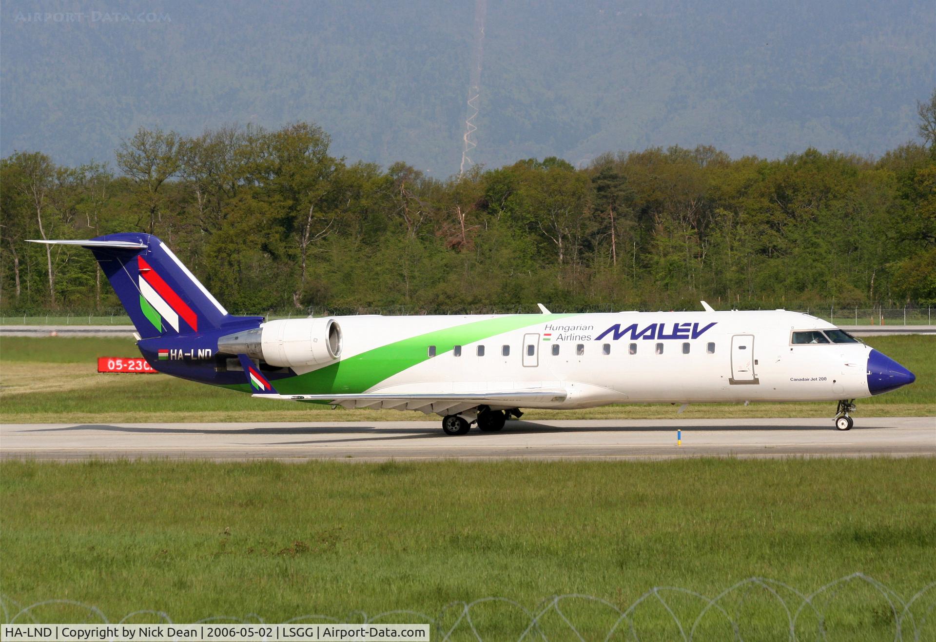 HA-LND, 2003 Bombardier CRJ-200ER (CL-600-2B19) C/N 7807, /