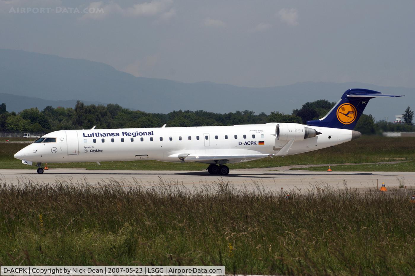 D-ACPK, 2002 Canadair CRJ-701ER (CL-600-2C10) Regional Jet C/N 10063, /