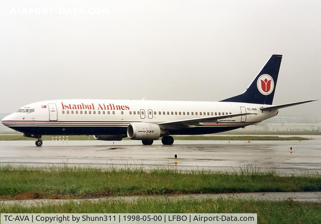 TC-AVA, 1992 Boeing 737-4S3 C/N 25594, Arriving from flight...