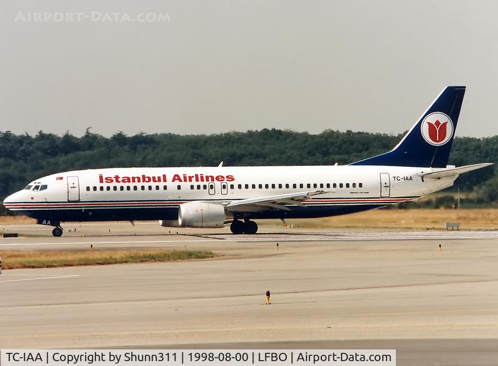 TC-IAA, 1998 Boeing 737-46Q C/N 29000, Ready for departure rwy 14L