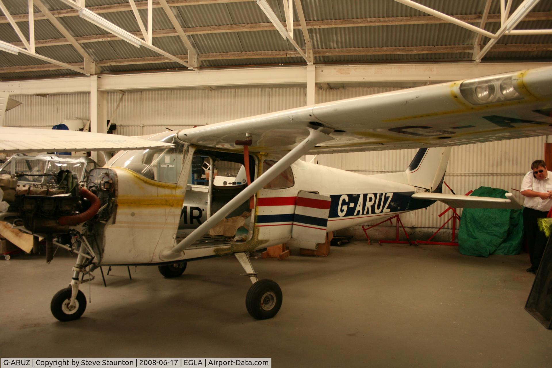 G-ARUZ, 1961 Cessna 175C Skylark C/N 17557080, Taken at Bodmin Airfield, June 2008.