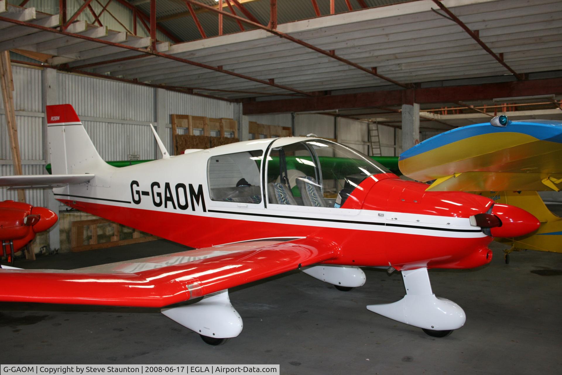 G-GAOM, 1977 Robin DR-400-108  Dauphin 2+2 C/N 1220, Taken at Bodmin Airfield, June 2008.