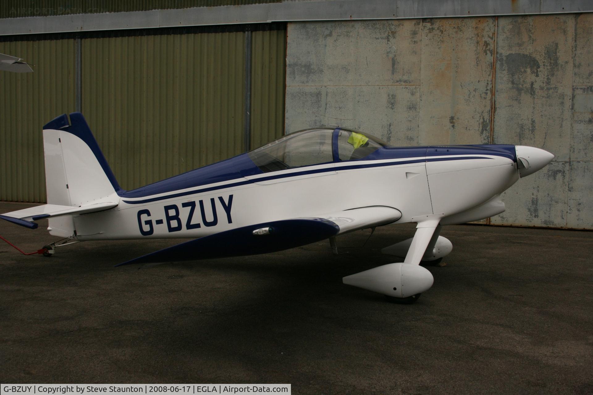 G-BZUY, 2001 Vans RV-6 C/N PFA 181A-13471, Taken at Bodmin Airfield, June 2008.