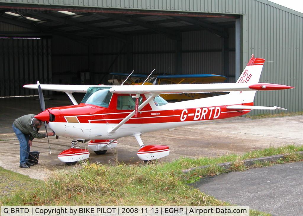 G-BRTD, 1977 Cessna 152 C/N 152-80023, RECEIVING A WASH DOWN AFTER RETURNING TO POPHAM
