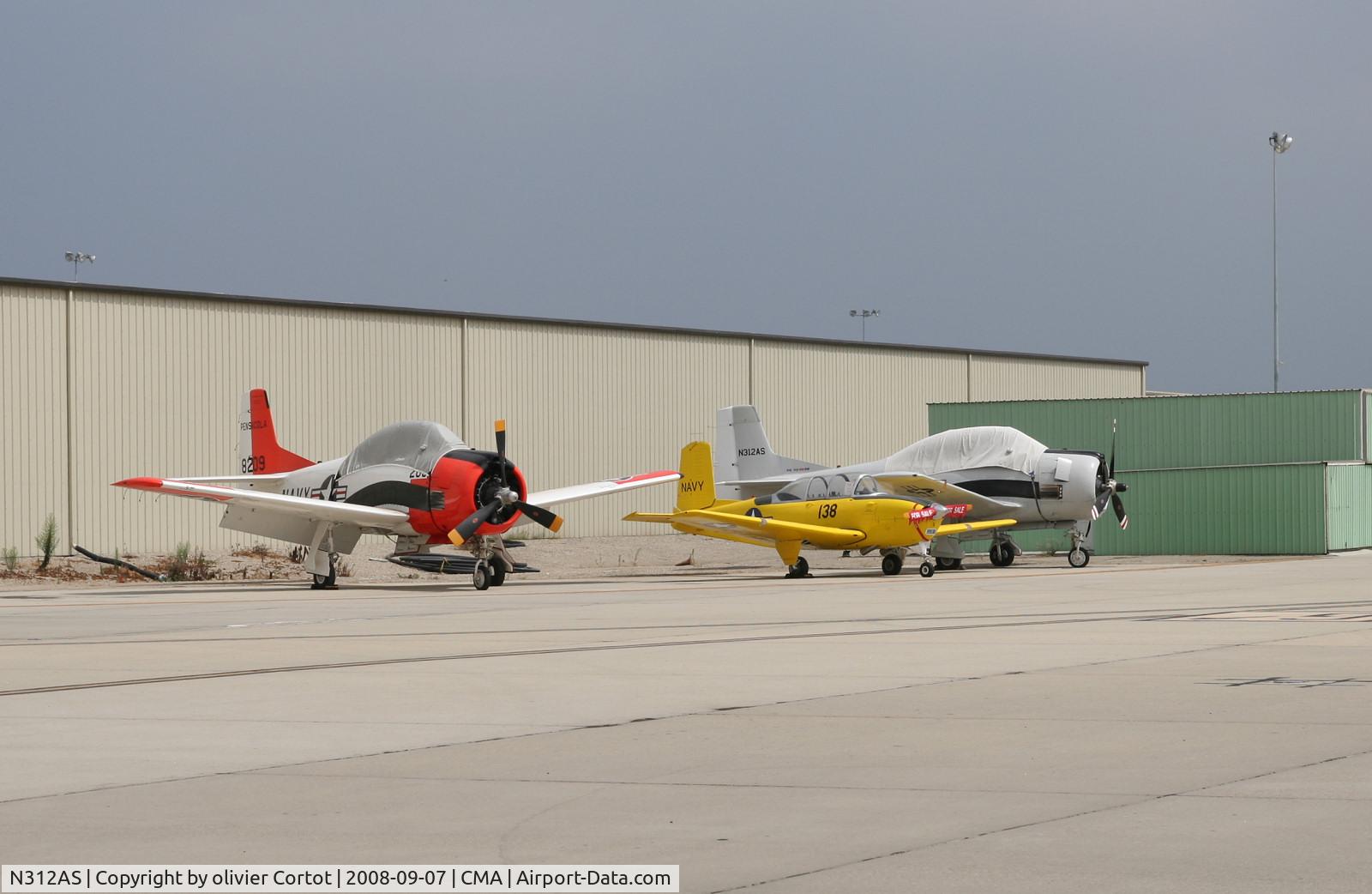 N312AS, 1955 North American T-28B C/N 138213, with friends at camarillo
