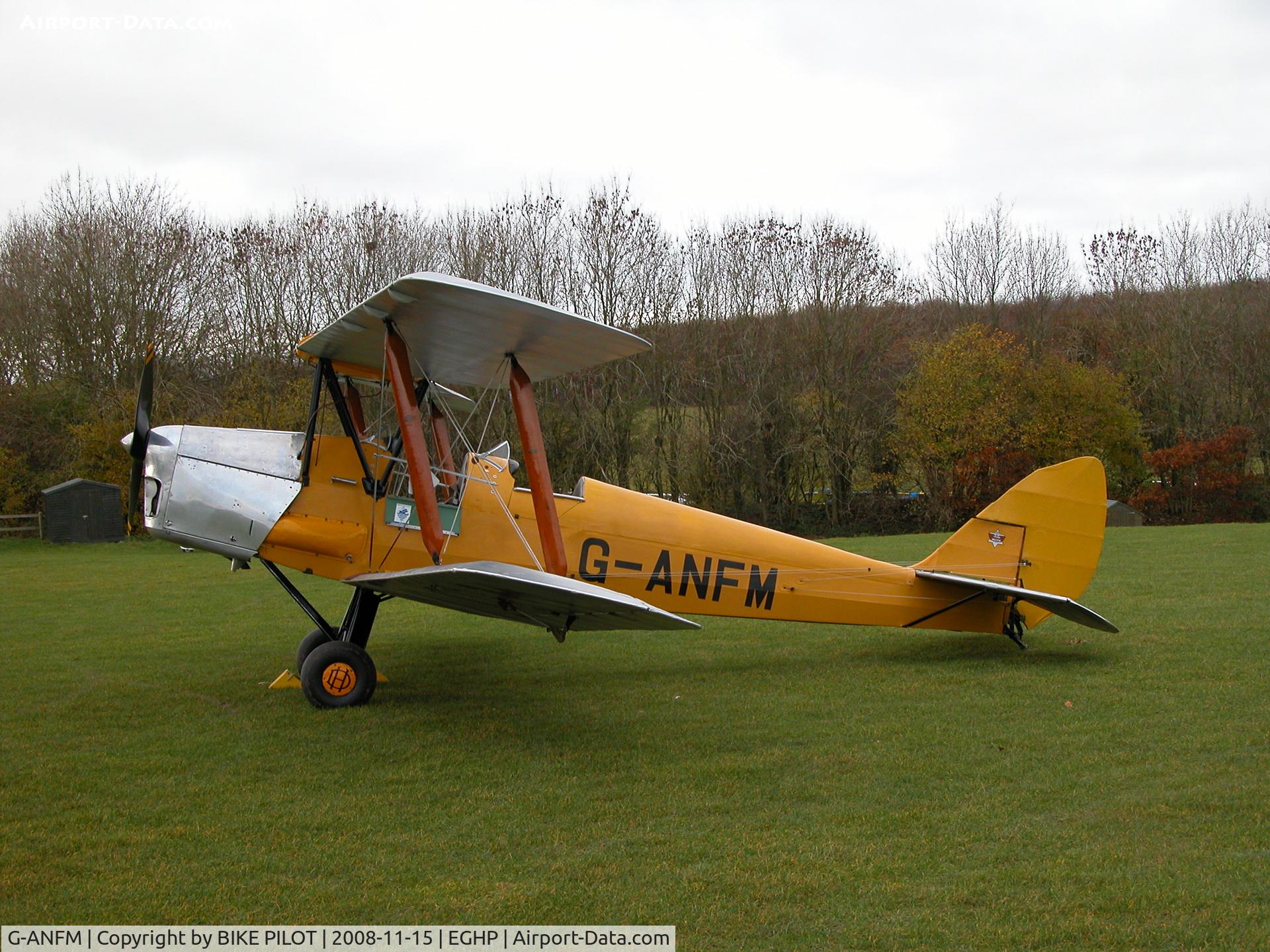 G-ANFM, 1941 De Havilland DH-82A Tiger Moth II C/N 83604, LUNCHTIME VISITOR