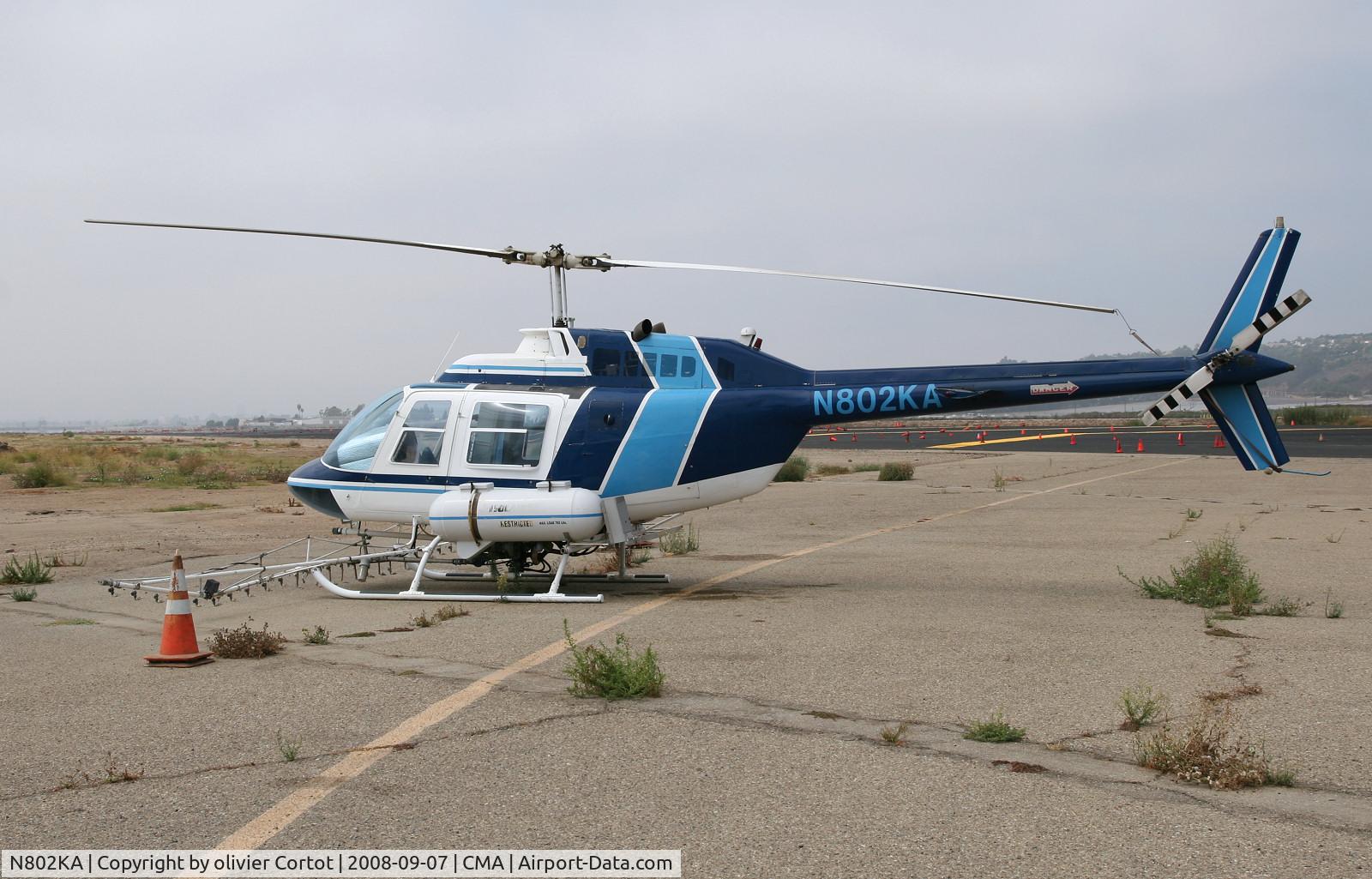 N802KA, 1999 Bell 206B C/N 1664, camarillo airport