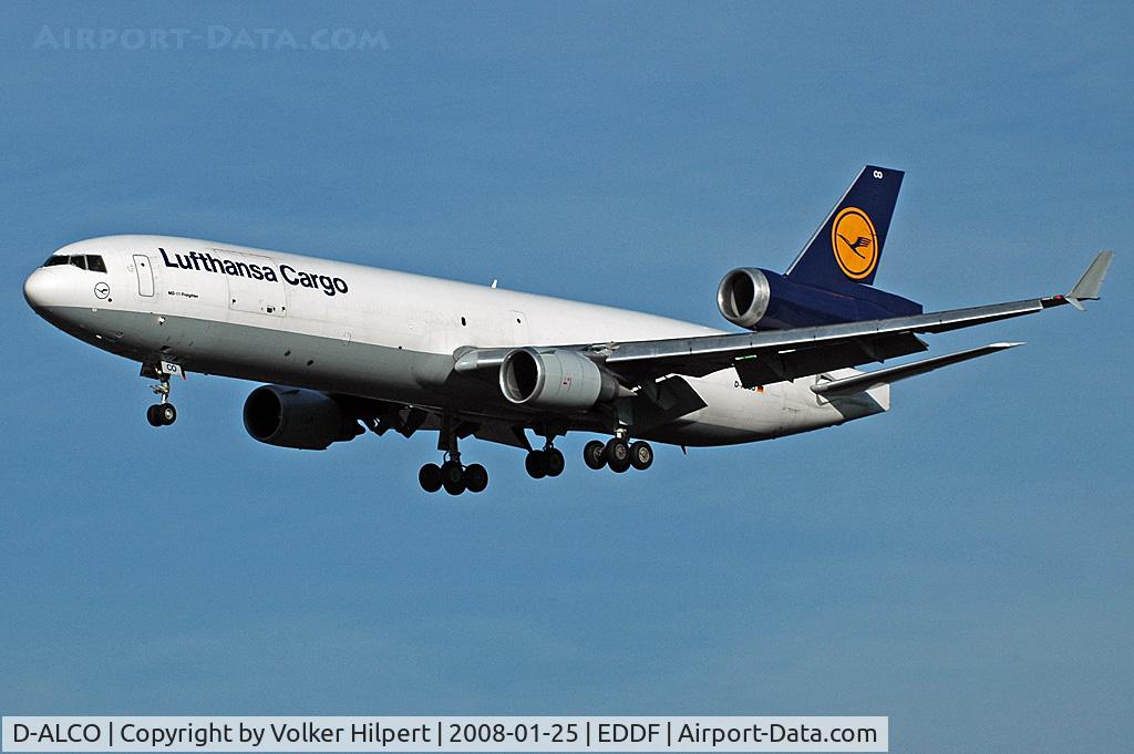 D-ALCO, 1992 McDonnell Douglas MD-11F C/N 48413, on final at FRA