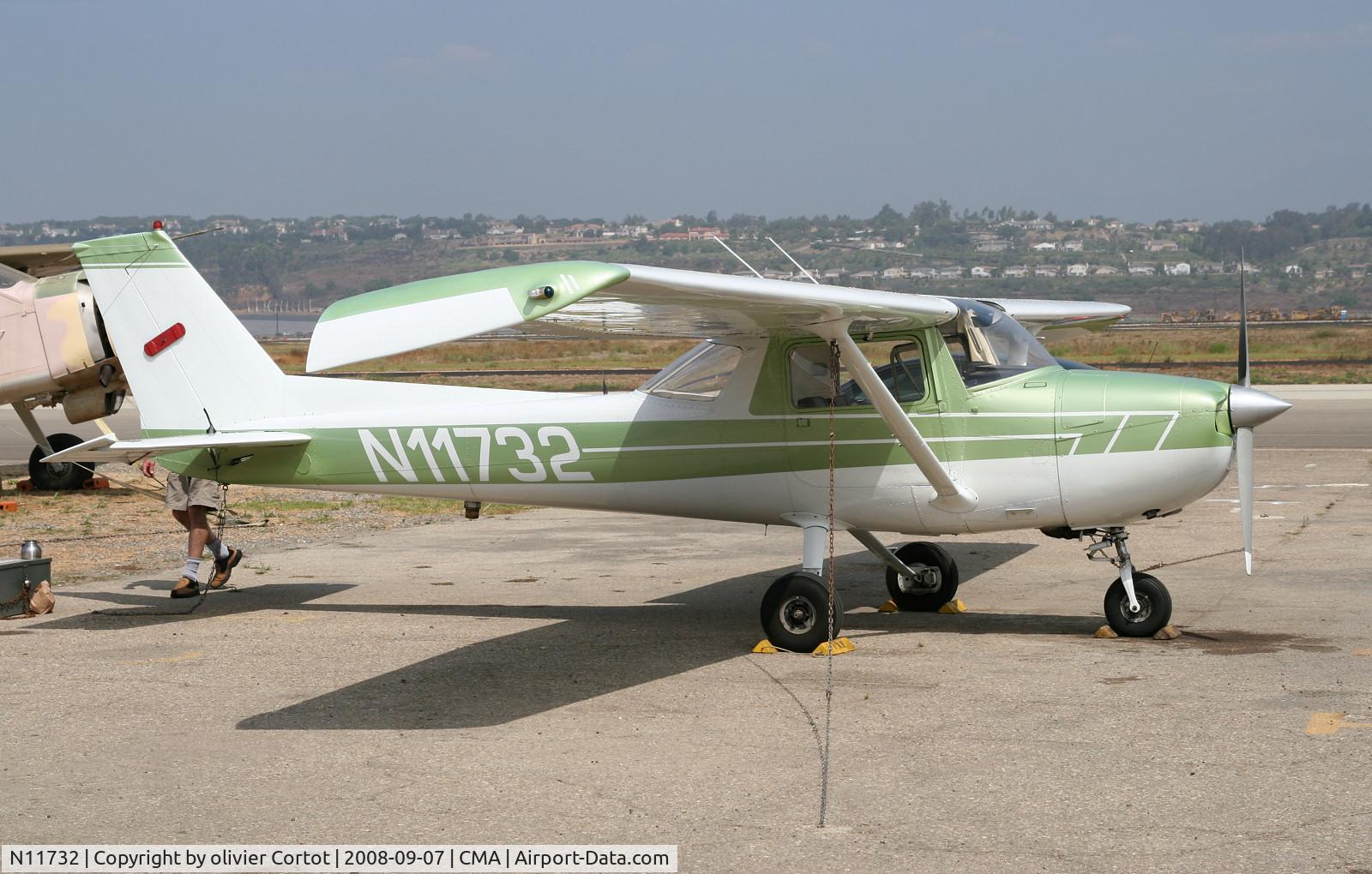 N11732, 1974 Cessna 150L C/N 15075598, under the sun of california...