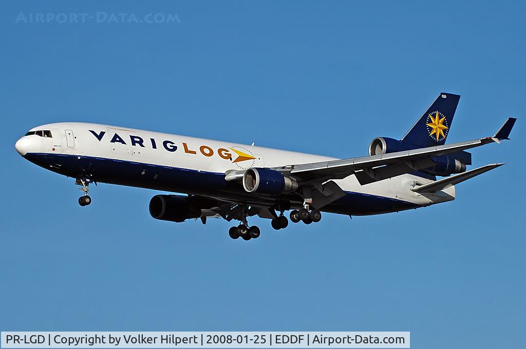 PR-LGD, 1990 McDonnell Douglas MD-11F C/N 48408, on final at FRA