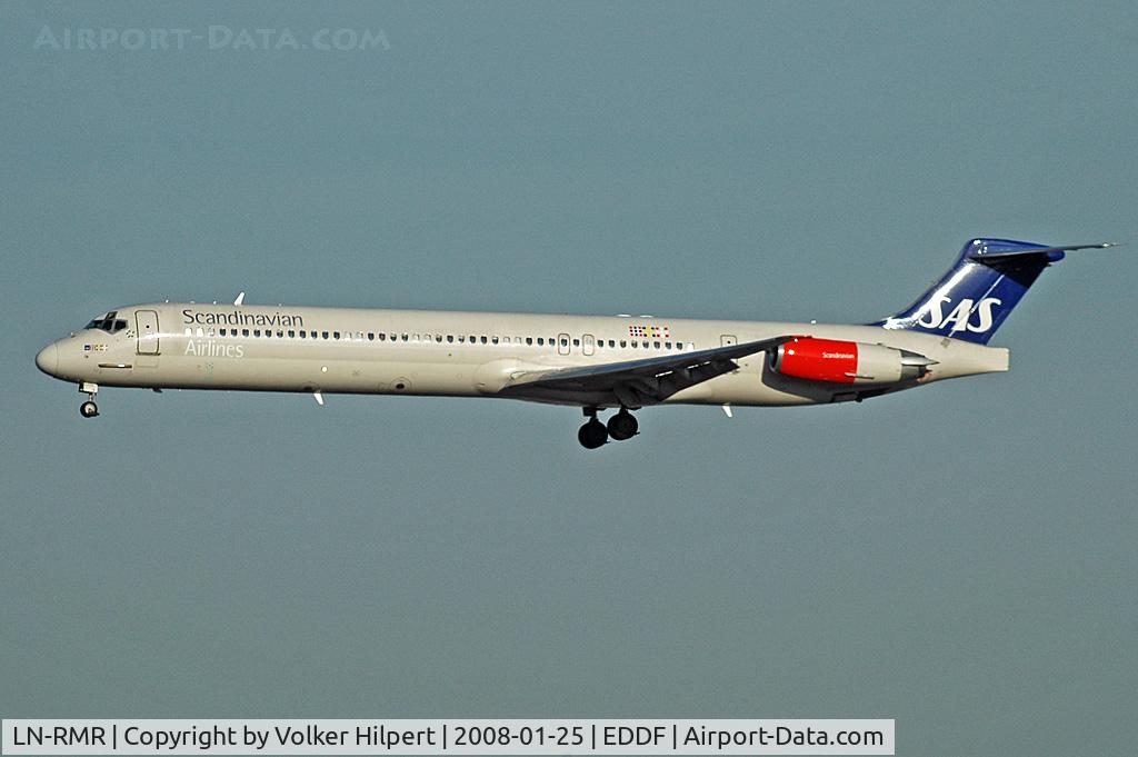 LN-RMR, 1992 McDonnell Douglas MD-81 (DC-9-81) C/N 53365, on final at FRA